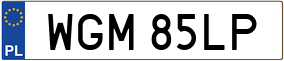 Trailer License Plate